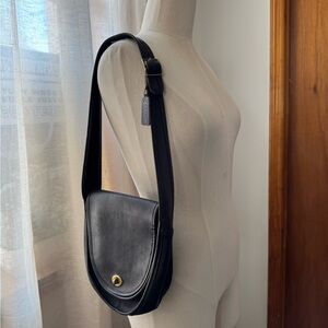 Coach Black Leather Shoulder Bag